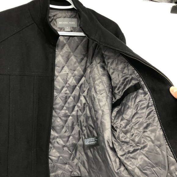 Michael Kors Men's Black Wool blend Insulated Jacket size M - Picture 8 of 15